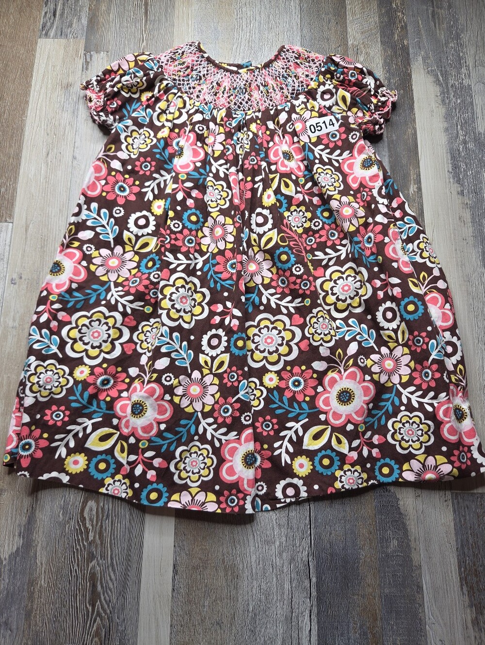 Marmellata Floral Dress Smocked Size 4T